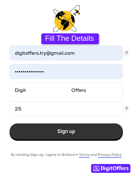 Briliant Sign UP