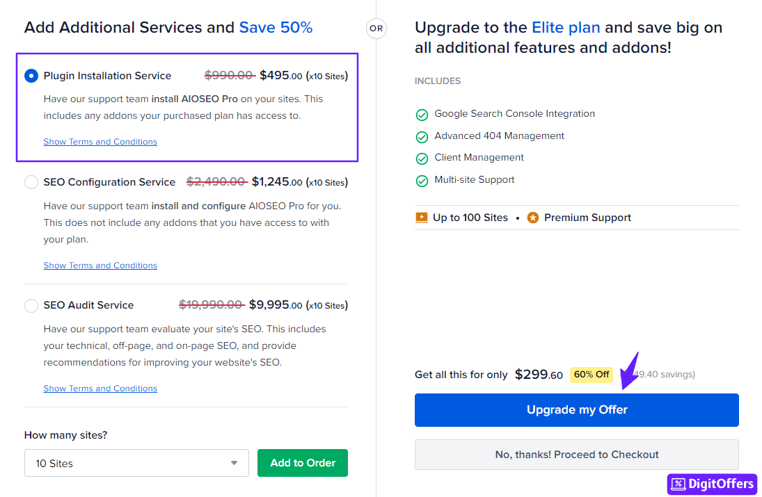 AIOSEO Additional Services