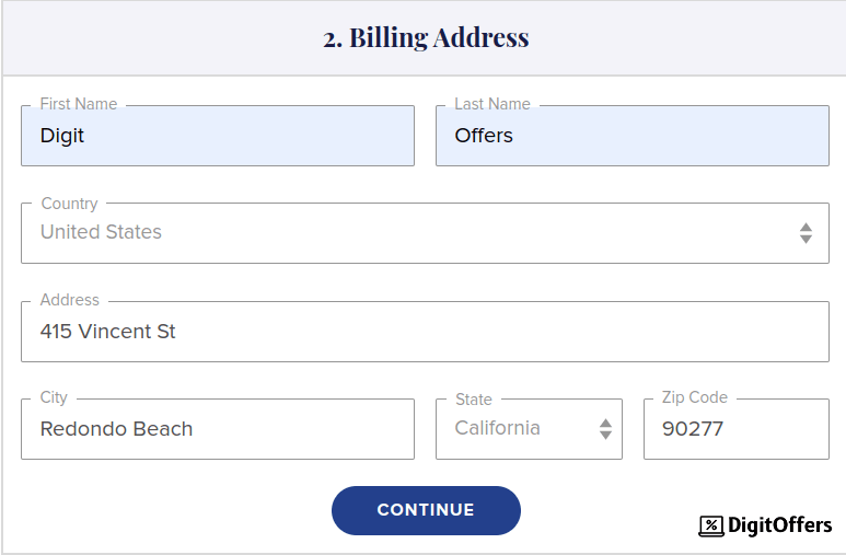 Animoto Billing Address