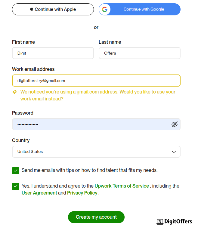 Upwork Sign In