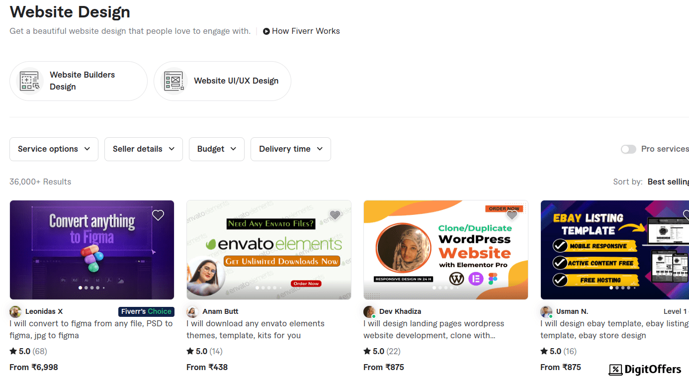 Upwork Home Page