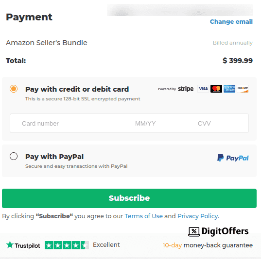 AMZScout Coupon Code checkout